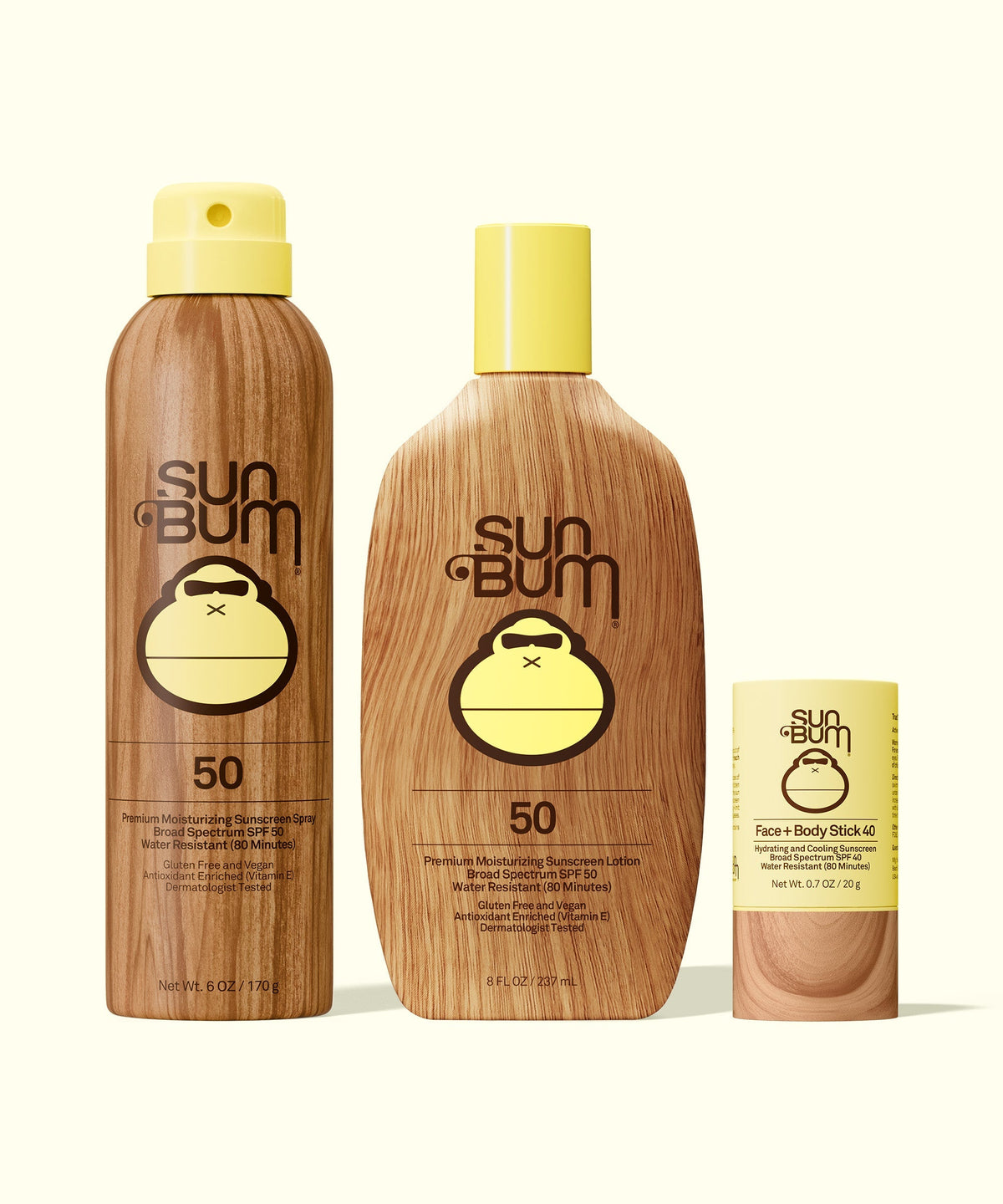 SPF 50 Spray + Lotion + Face and Body Stick 40 Bundle G4